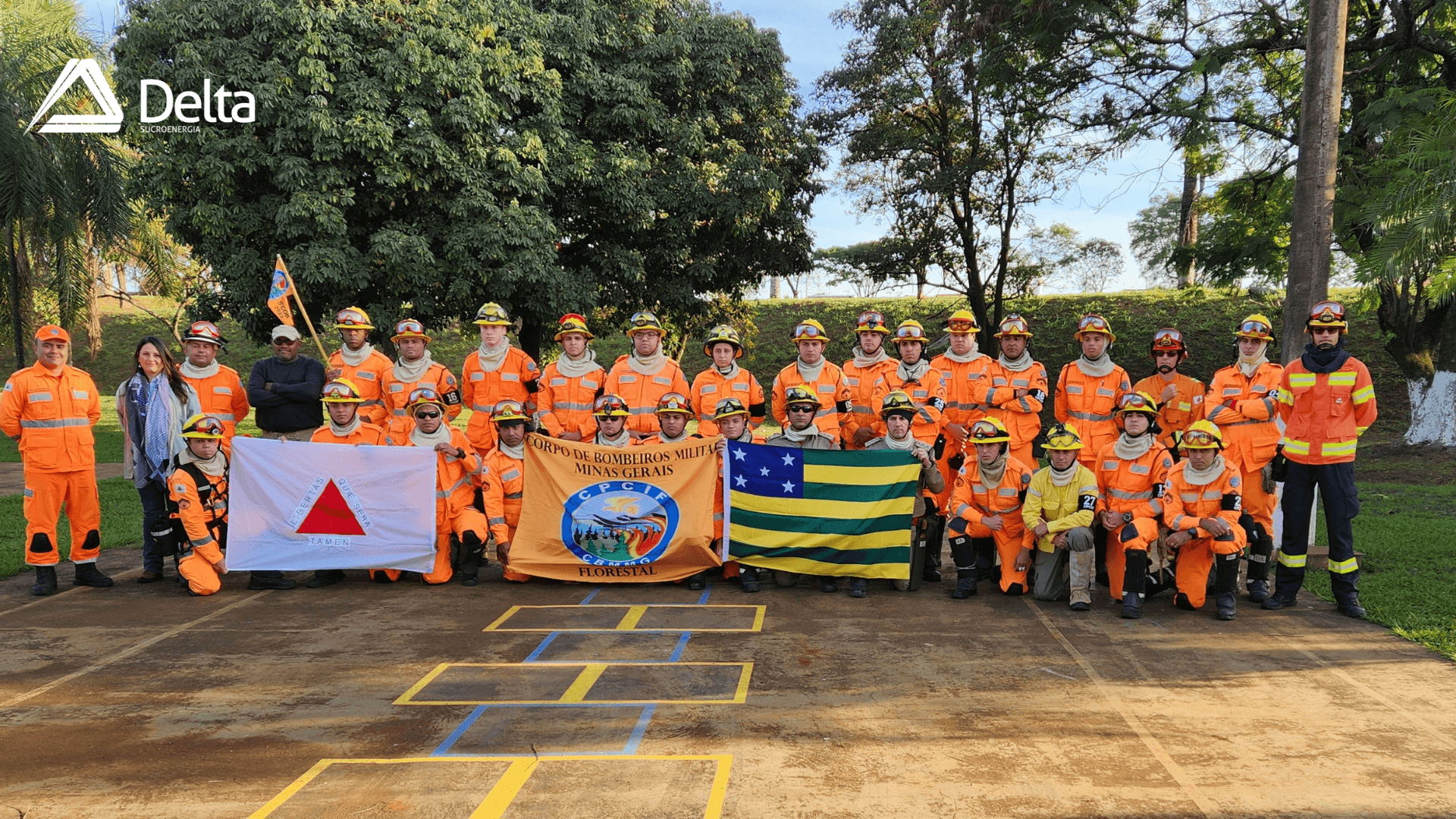 Módulo do curso de combate a incêndio dos Bombeiros é realizado na Delta Sucroenergia