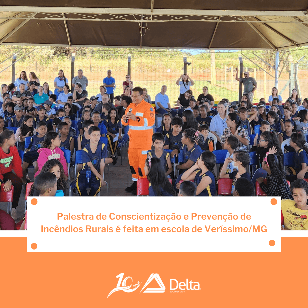 Palestra de Conscientização e Prevenção de Incêndios Rurais é feita em escola de Veríssimo/MG