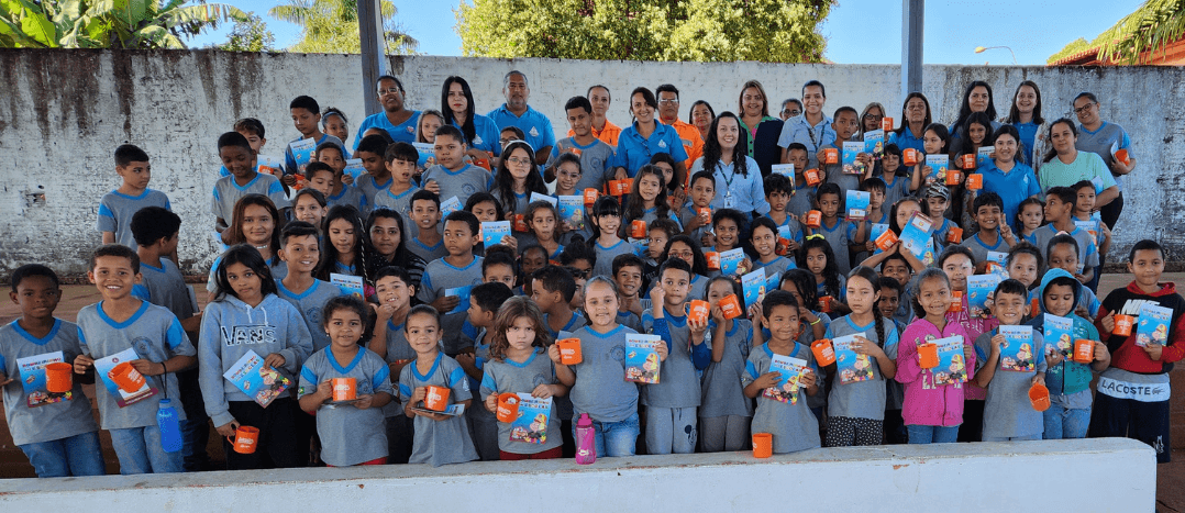 Escola General Osório, de Água Comprida, recebe palestra da Delta e corpo de Bombeiros