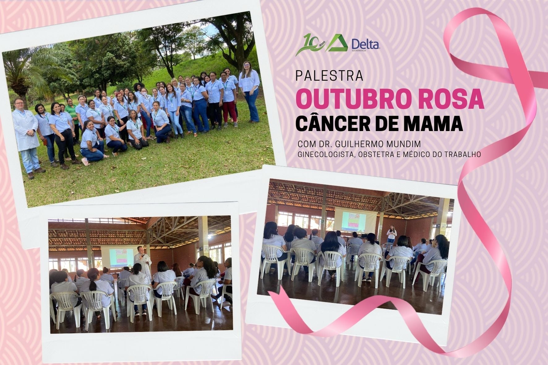 Colaboradoras do Laboratório Biológico participaram de palestra sobre Outubro Rosa